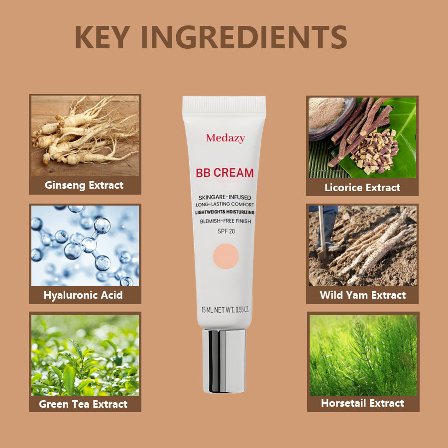 🔥Medazy™ Nourishing Skincare BB Cream-Flawless Coverage, Oil Control & SPF20