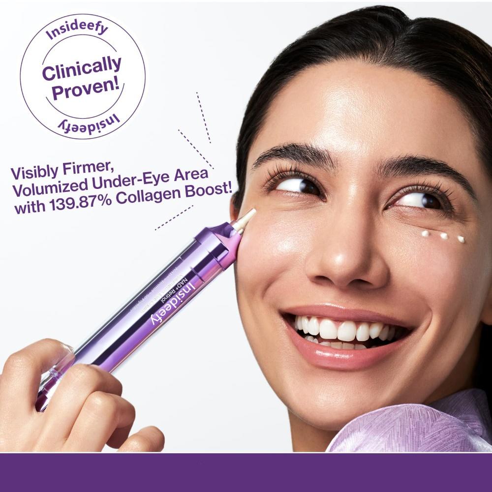 🔥Insideefy™ Firm & Bright Eye Cream-with NAD+, Peptides, and Retinol, Targeting Dark Circles, Wrinkles, and Puffiness