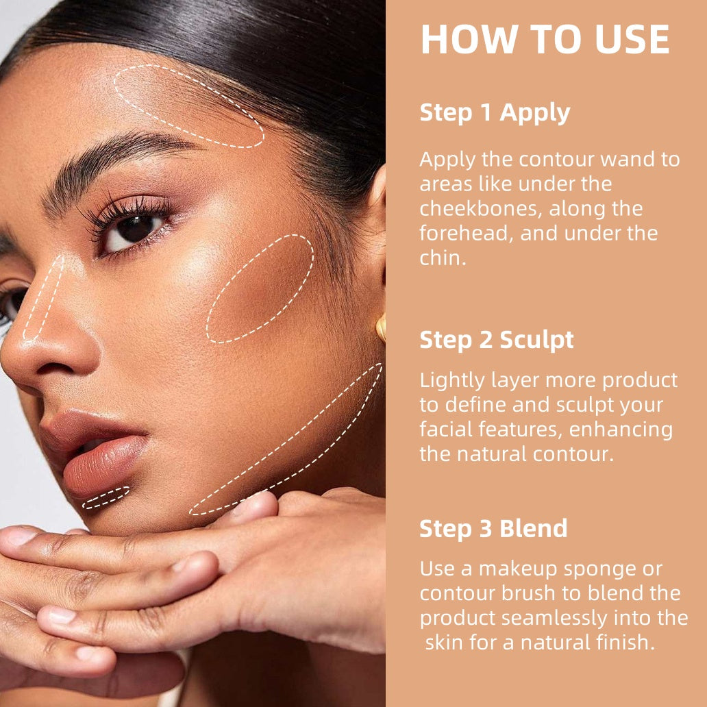 🔥Insideefy™ Sculpt & Define Contour Wand – Effortless Application, Long-Lasting Hold & Natural Definition