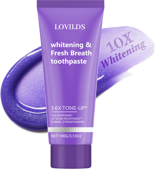 LOVILDS™ Whitening & Fresh Breath Toothpaste – Natural Whitening & Gum Care✨