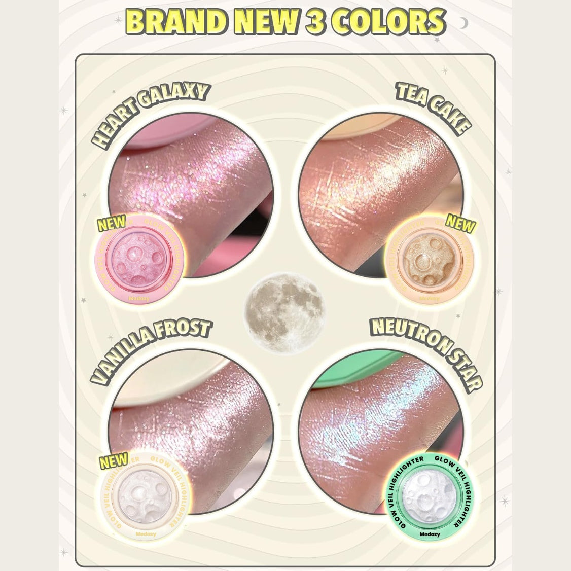 ✨Medazy™ Glow Veil Highlighter--Instant Dimension Effect, Multi-Dimensional Glow, Versatile Face & Body 