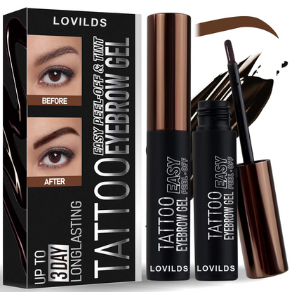 🔥LOVILDS™ Tattoo Peel Off Eyebrow Gel Tint – Smudge-Proof & Long-Lasting