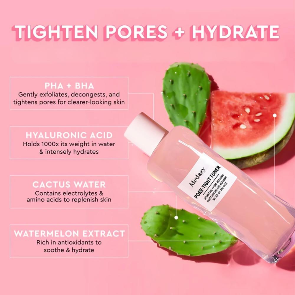 🔥Medazy™ PHA + BHA Pore-Tight Toner – Exfoliate, Tighten & Hydrate