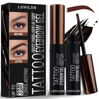 🔥LOVILDS™ Tattoo Peel Off Eyebrow Gel Tint – Smudge-Proof & Long-Lasting